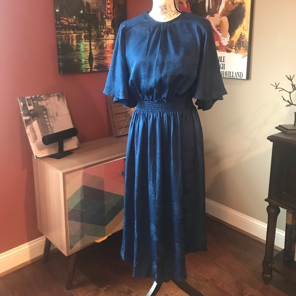 ❤️1l left Anthropologie jacquard cape midi dress - Picture 4 of 7